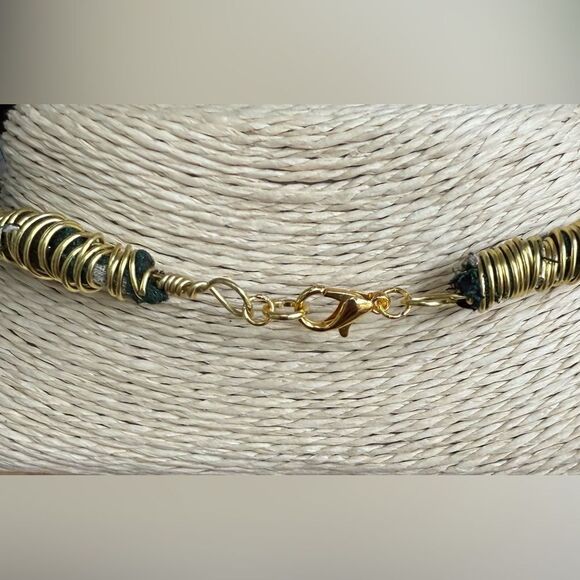 Bandana Necklace with Faux Bullet Charm Rough Edge Hunter - Picture 3 of 3